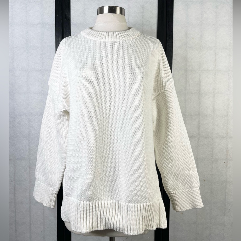 Jenni Kayne Cream Crew Neck Sweater
